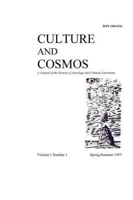 Culture and Cosmos Vol 1 Number 1