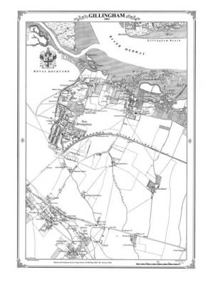 Gillingham 1863 Heritage Cartography Victorian Town Map