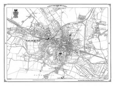 Salisbury 1880 Heritage Cartography Victorian Town Map