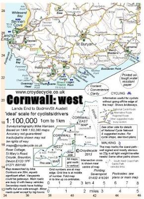 Cornwall: West 1:100,000