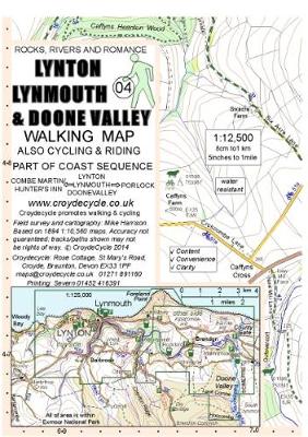 Lynton Lynmouth & Doone Valley Walking Map