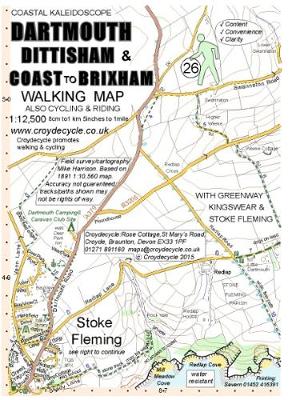 Dartmouth, Dittisham & Coast to Brixham Walking Map