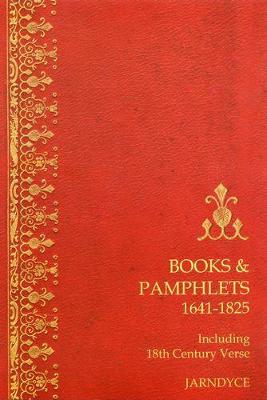 Books & Pamphlets 1641-1825