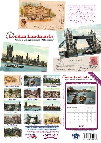 London Landmarks Calendar 2022