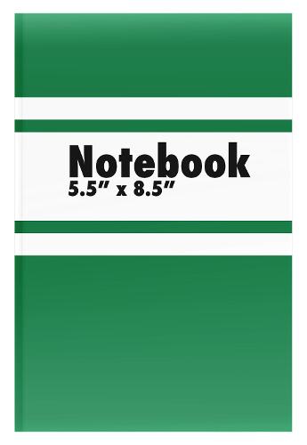 Notebook 5.5 x 8.5 inch Dark Green (13.97 x 21.59 cm)