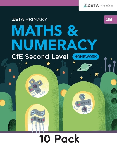 Maths & Numeracy CfE Second Level Homework 2B (10 pack)