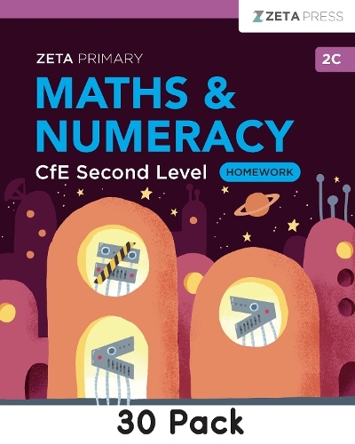 Maths & Numeracy CfE Second Level Homework 2C (30 pack)