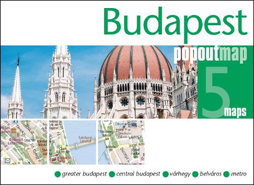PopOut Map Budapest – Pocket-Sized Pop-Up Street Map of Buda | Pest | Budapest Metro Map | Compact Travel Map