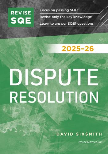 Revise SQE Dispute Resolution 2025/26
