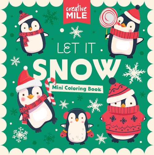 2 Pack Mini Coloring Book   Let It Snow