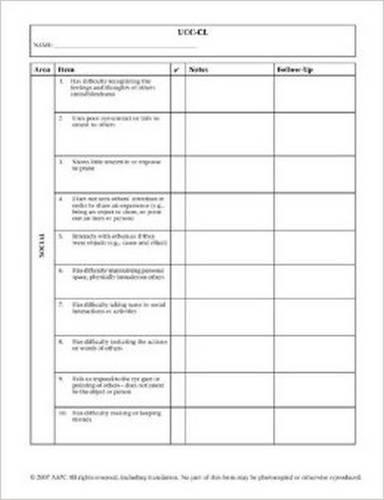 Underlying Characteristics Checklists - Classic Autism (UCC-CL)
