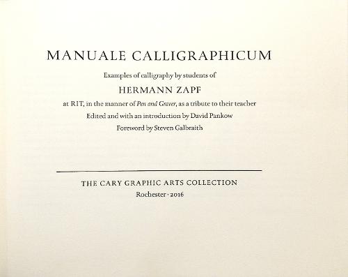 Manuale Calligraphicum