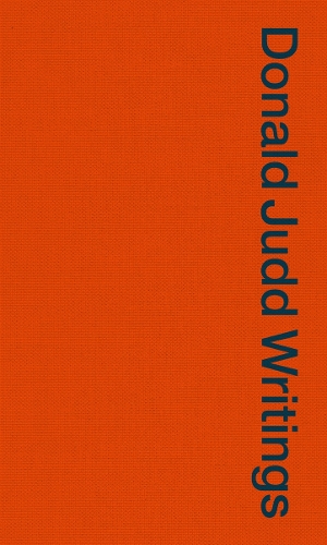 Donald Judd Writings