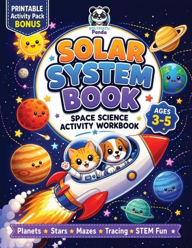 Solar System Book for Kids 3-5 Space Science Activity Workbook