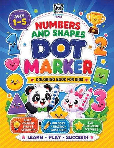 Numbers and Shapes Dot Marker Coloring Book for Kids