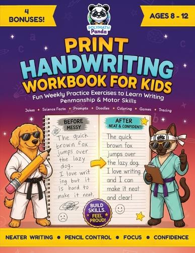 Print Handwriting Workbook for Kids 8-12