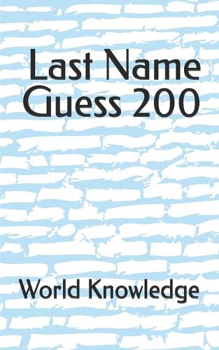 Last Name Guess 200