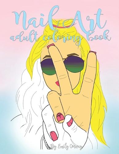 Nail Art Adult Coloring Book