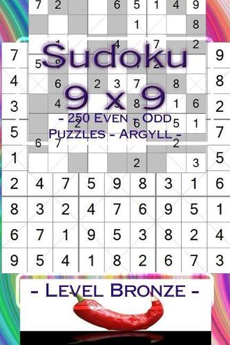 Sudoku 9 x 9 - 250 Even - Odd Puzzles - Argyll - Level Bronze
