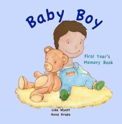 Baby Boy First Year's Memory Book: Dark hair light skin