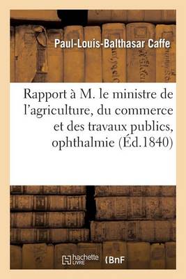Rapport ï¿½ M. Le Ministre de l'Agriculture, Du Commerce Et Des Travaux Publics Sur l'Ophthalmie