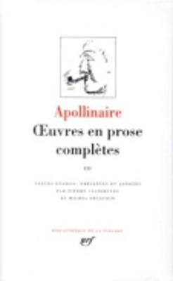Oeuvres en prose 3