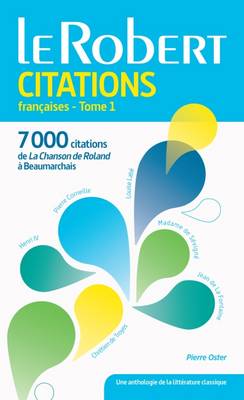 Dictionnaire: Citations Francaises Tome 1 Paperback