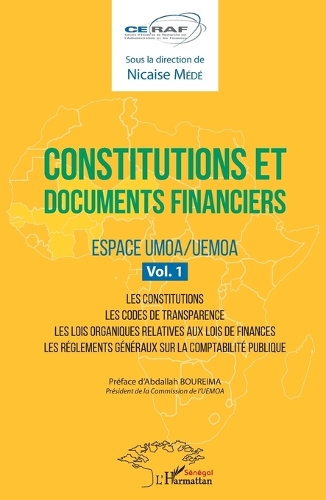 Constitutions et documents financiers Vol 1 Espace UMOA/UEMOA