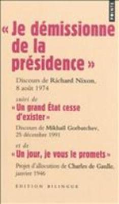 Je demissionne de la presidence