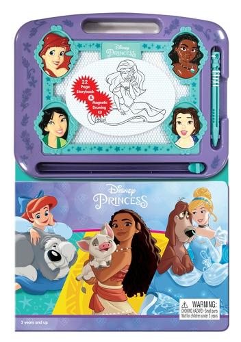 Disney Princess: Activity Book Learning, Writing, Sketching with Magnetic Drawing Doodle Pad for Kids
