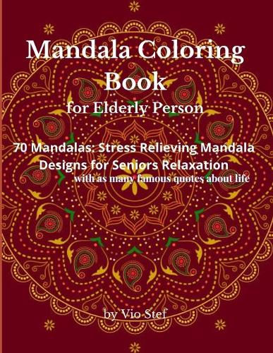 Mandala Coloring Book for Elderly Person
