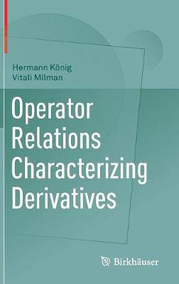 Operator Relations Characterizing Derivatives