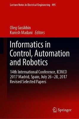 Informatics in Control, Automation and Robotics