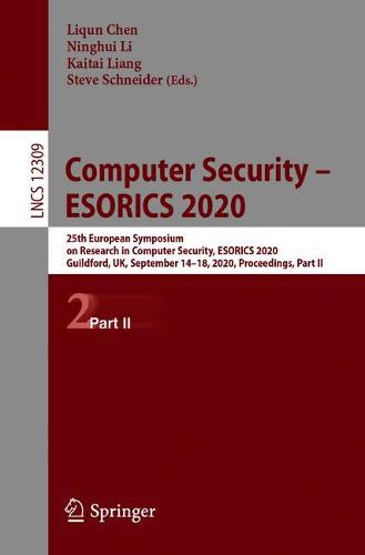 Computer Security – ESORICS 2020