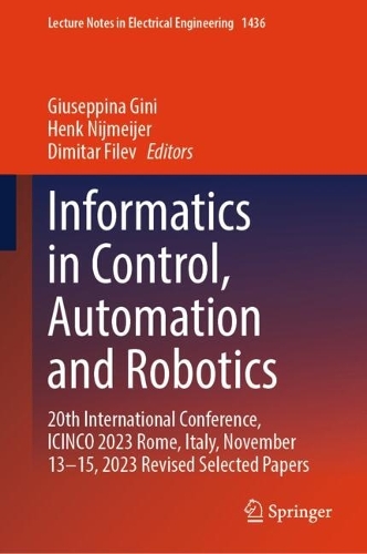 Informatics in Control, Automation and Robotics