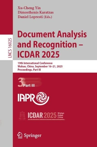Document Analysis and Recognition – ICDAR 2025