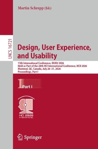 Design, User Experience, and Usability