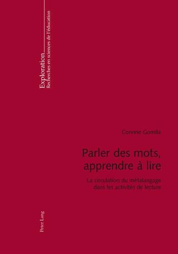 Parler Des Mots, Apprendre À Lire