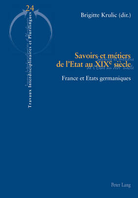 Savoirs Et Maetiers De l'aEtat Au XIXe Siecle