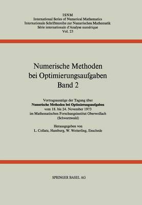 Numerische Methoden bei Optimierungsaufgaben