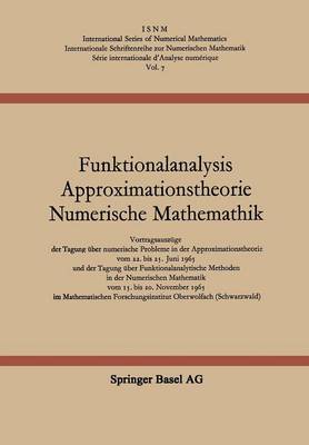 Funktionalanalysis Approximationstheorie Numerische Mathematik