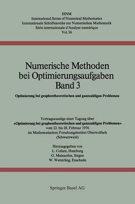 Numerische Methoden bei Optimierungsaufgaben Band 3