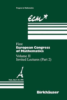 First European Congress of Mathematics Paris, July 6–10, 1992