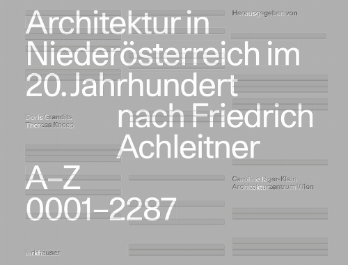 Architektur in Niederösterreich Im 20. Jahrhundert Nach Friedrich Achleitner