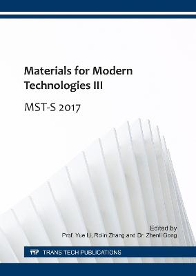 Materials for Modern Technologies III
