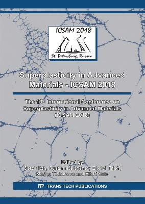 Superplasticity in Advanced Materials - ICSAM 2018