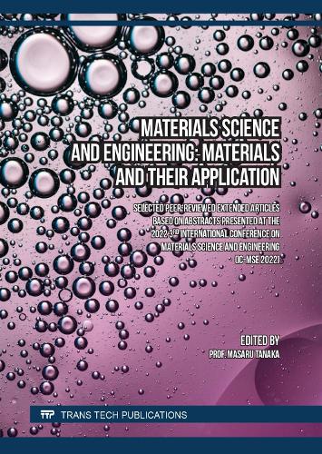 Materials Science and Engineering: Materials and their Application