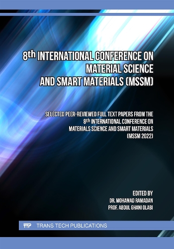 8th International Conference on Material Science and Smart Materials (MSSM) - selected papers