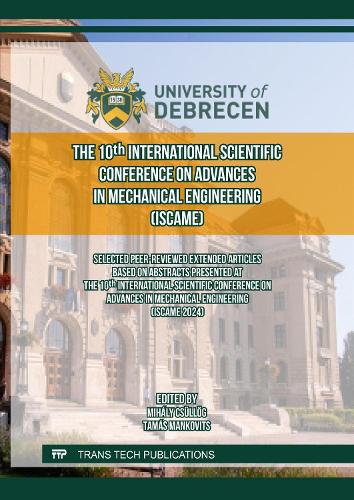 The 10th International Scientific Conference on Advances in Mechanical Engineering (ISCAME)