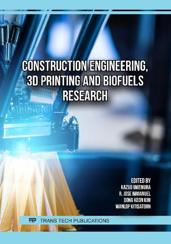 Construction Engineering, 3D Printing and Biofuels Research